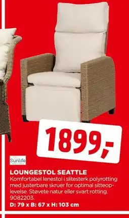 jem & fix LOUNGESTOL SEATTLE tilbud