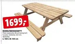 jem & fix BORD/BENKESETT tilbud