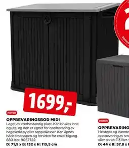 jem & fix OPPBEVARINGSBOD MIDI tilbud