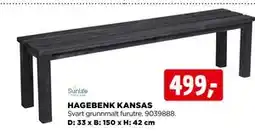jem & fix HAGEBENK KANSAS tilbud
