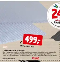 jem & fix TERMOTAKPLATE 10 MM tilbud