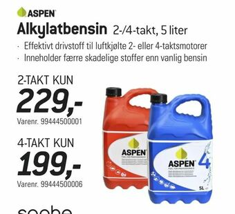 Thansen Alkylatbensin 2-/4-takt, 5 liter tilbud