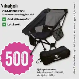 Sport Outlet Campingstol tilbud