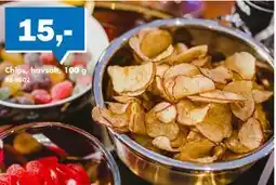 Biltema Chips, havsalt tilbud