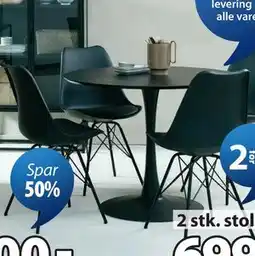 JYSK RINGSTED spisebord - svart tilbud