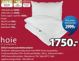 JYSK GEILO moskusandedunsdyne tilbud