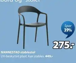 JYSK NANNESTAD stablestol tilbud