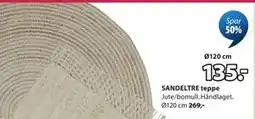JYSK SANDELTRE teppe tilbud