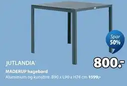JYSK MADERUP hagebord tilbud
