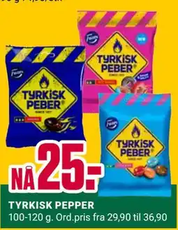 Europris TYRKISK PEPPER tilbud