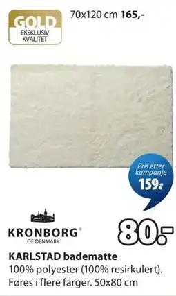 JYSK KARLSTAD badematte tilbud