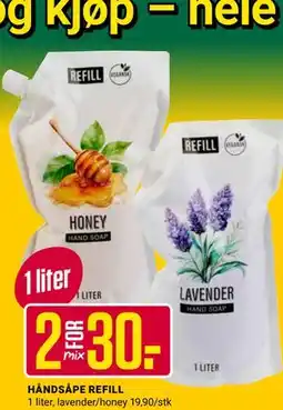 Europris HÅNDSÅPE REFILL tilbud