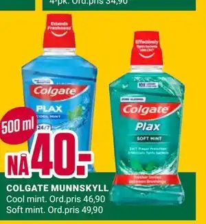 Europris COLGATE MUNNSKYLL tilbud