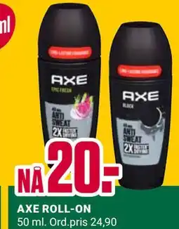 Europris AXE ROLL-ON tilbud
