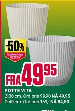 Europris POTTE VITA tilbud