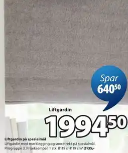 JYSK Liftgardin tilbud