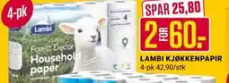 Europris LAMBI KJØKKENPAPIR tilbud