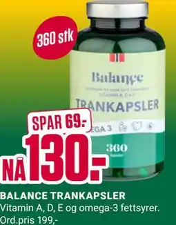 Europris BALANCE TRANKAPSLER tilbud