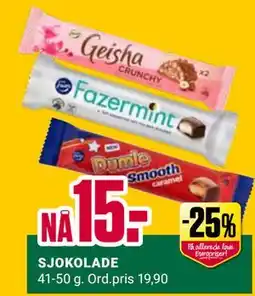 Europris SJOKOLADE tilbud