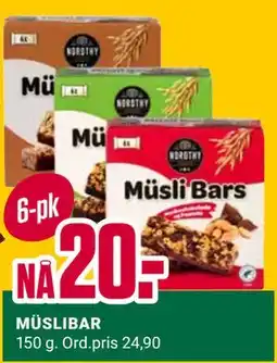 Europris MÜSLIBAR tilbud
