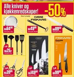 Europris Alle kniver og kjøkkenredskaper! tilbud