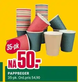 Europris PAPPBEGER tilbud