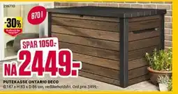 Europris PUTEKASSE ONTARIO DECO tilbud