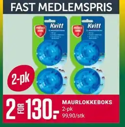 Europris MAURLOKKEBOKS, Medlemspris tilbud