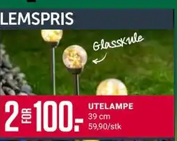 Europris UTELAMPE, Medlemspris tilbud