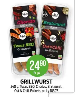 Kiwi GRILLWURST tilbud