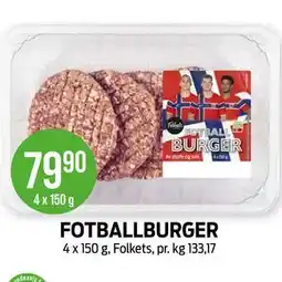 Kiwi FOTBALLBURGER tilbud