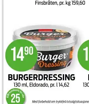 Kiwi BURGERDRESSING tilbud