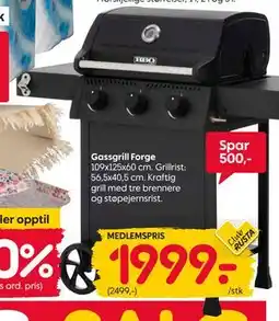 Rusta Gassgrill Forge, Medlemspris tilbud