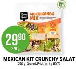 Kiwi MEXICAN KIT CRUNCHY SALAT tilbud