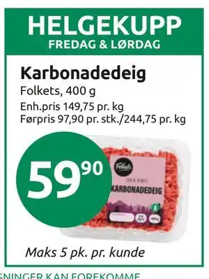 Karbonadedeig