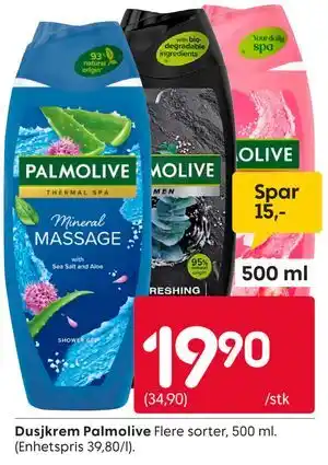 Rusta Dusjkrem Palmolive tilbud
