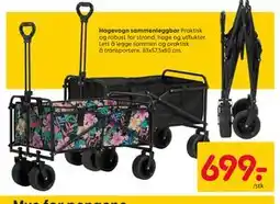 Rusta Hagevogn sammenleggbar tilbud