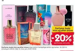 Rusta Parfyme, body mist og after shave tilbud
