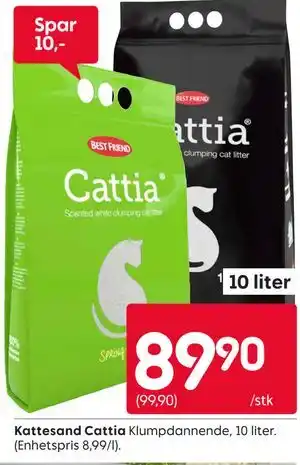 Rusta Kattesand Cattia tilbud