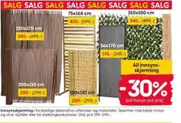 Rusta Innsynsskjerming tilbud