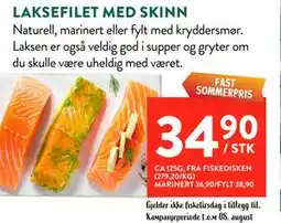Jacobs LAKSEFILET MED SKINN tilbud