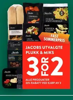 Jacobs JACOBS UTVALGTE PLUKK & MIKS tilbud