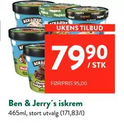Jacobs Ben & Jerry´s iskrem tilbud