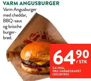 Jacobs VARM ANGUSBURGER tilbud