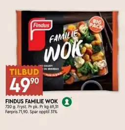 Coop Mega FINDUS FAMILIE WOK tilbud