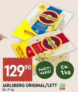 Coop Mega JARLSBERG ORIGINAL/LETT tilbud