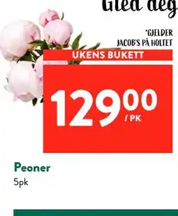 Jacobs Peoner tilbud