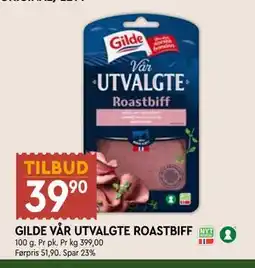 Coop Mega GILDE VÅR UTVALGTE ROASTBIFF tilbud