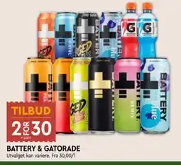 Coop Mega BATTERY & GATORADE tilbud
