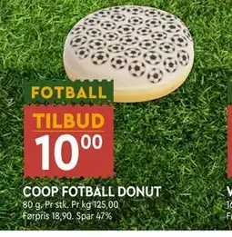 Coop Mega COOP FOTBALL DONUT tilbud